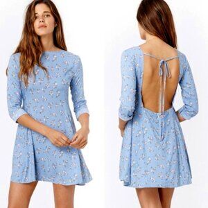 Christy Dawn Fox Mini Backless Floral Dress - Women's Small